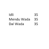 Idli Wada Centre menu 1