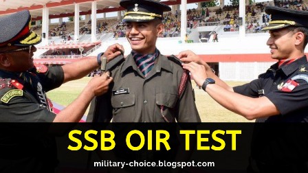 Latest oir reasoning test questions for ssb interview