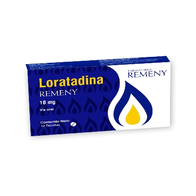 Loratadina 10Mg 10Tabletas Remeny Remeny