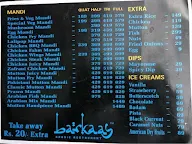 Barkaas menu 3