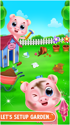 Screenshot pinky pig daycare salon games