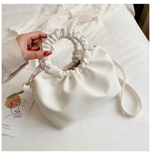 Title 54, New Creative Large Capacity Net Red Pleated Han...