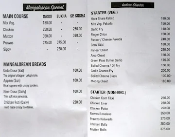 Saheb Restaurant menu 