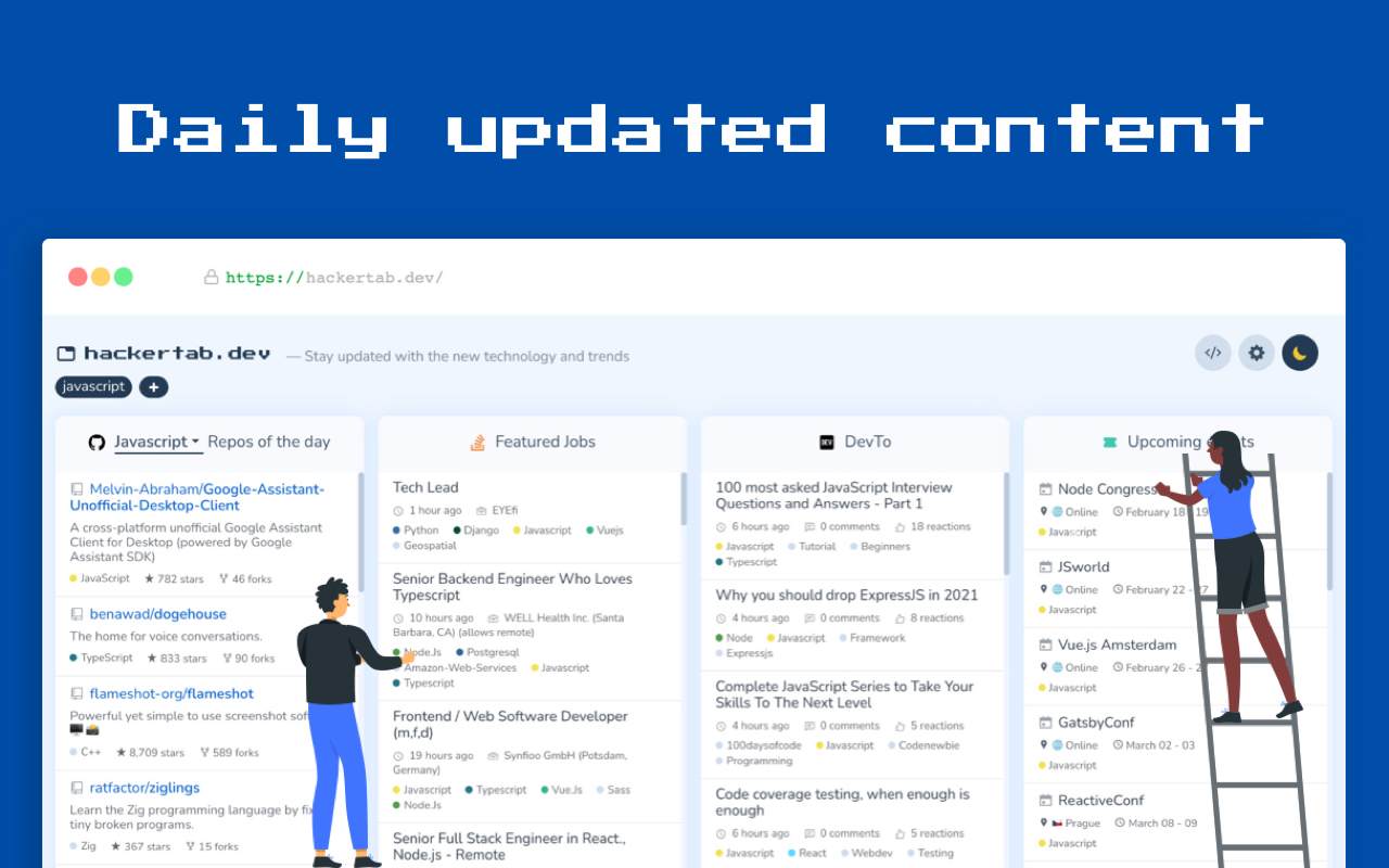 Hackertab.dev - developer news Preview image 4