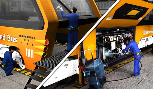 Bus Mechanic Auto Repair Shop-Car Garage Simulator