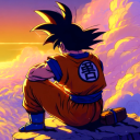 Goku Watching Sunset Dragon Ball Live Wallpaper