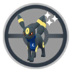 Umbreon con una bufanda para la noche