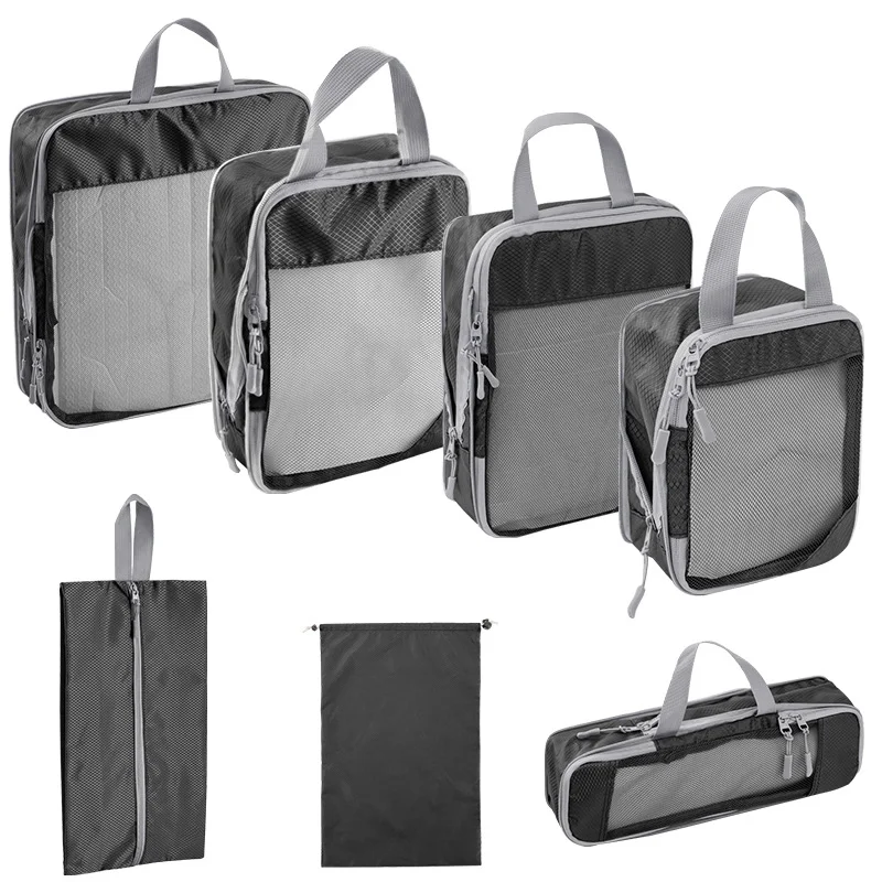 Sac de rangement de voyage à compression simple Home Fashion, gain de place pour vos vêtements, parfait pour les voyages et le rangement.