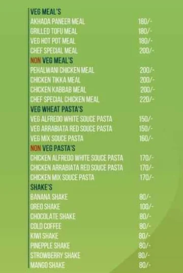 Dietwala menu 