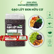 Gạo Lứt Đen Hữu Cơ Ăn Kiêng Giảm Cân Healthy Eatclean Thực Dưỡng 500G 1Kg - Onfod