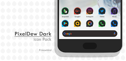 PixelDew Dark Icon Pack Screenshot