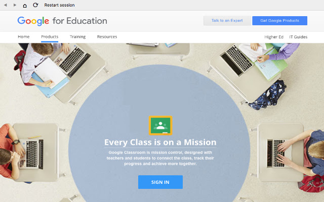 Google Classroom Kiosk App chrome extension