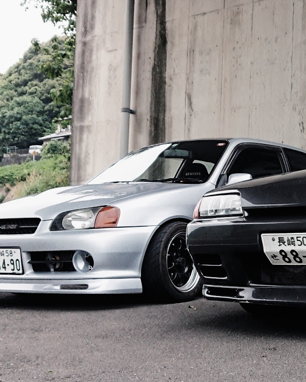 スターレットの引き続き感染予防・注意して頑張りましょう・暑いのは嫌だに関するカスタム事例の投稿画像1枚目