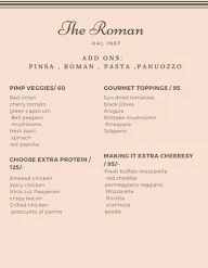 The Roman - dal 1986 menu 2