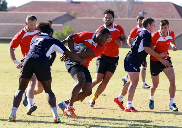 Ball carrier Mzamo Majola during the Southern Kings training session at Nelson Mandela Bay Stadium on June 26, 2017 in Port Elizabeth, South Africa.