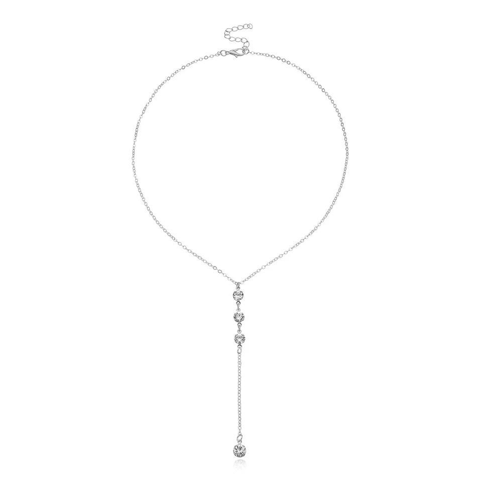 Collier avec Pendentif Diamant Décontracté pour Femme Bijou Tendance Idéal pour un Usage Quotidien et Offrir