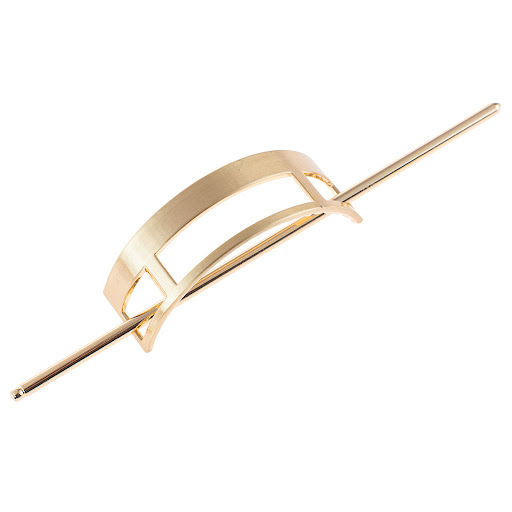 Title 2, Rectangular Simple Hollow Zinc Alloy Brushed Ha...