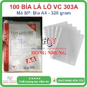 [Sét] Xấp 100 Bìa Lá Lỗ Vc 303A Loại 400G / 320G, Màu Trắng Giúp Bạn Lưu Trữ Hồ Sơ Dễ Dàng