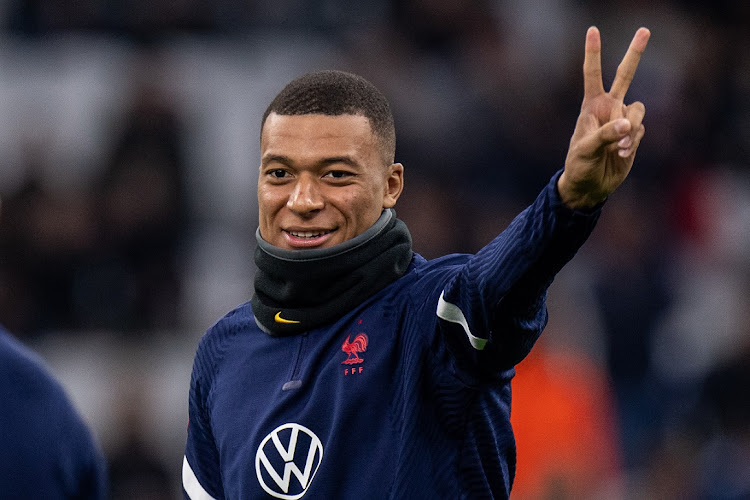 Kylian Mbappe of France ahead of the friendly match international against Ivory Coast at Stade Velodrome in Marseille on March 25 2022.