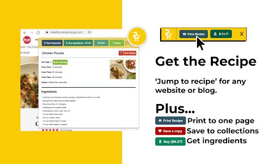 Recipe Cart | Viewer & Grocery Assistant