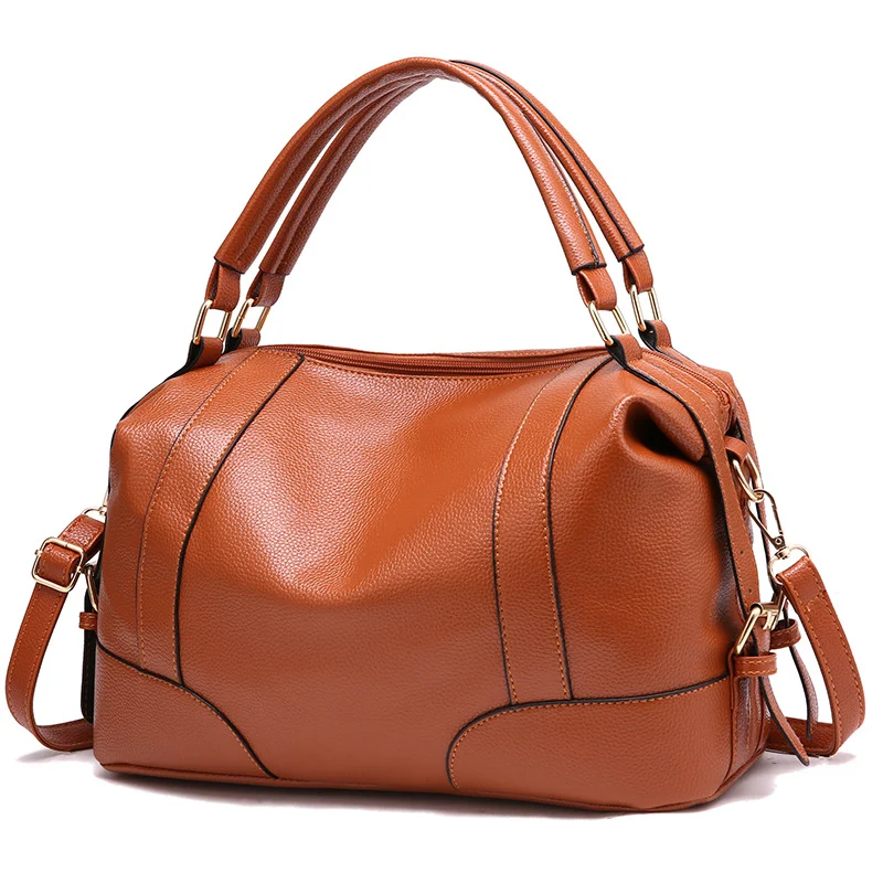 Title 2, Bolso Mensajero de Cuero Suave para Mujer, Gran...