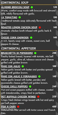 Roasted Onion Thai And Italian Food menu 5