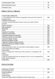 Kadai Veg Tables menu 4