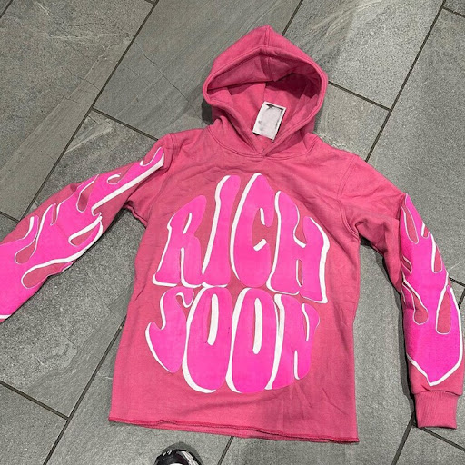 Title 7, Winter Letters Puff Print Loose Hip Hop Streetw...