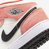 gs air jordan 1 mid se team orange/sail/white/black