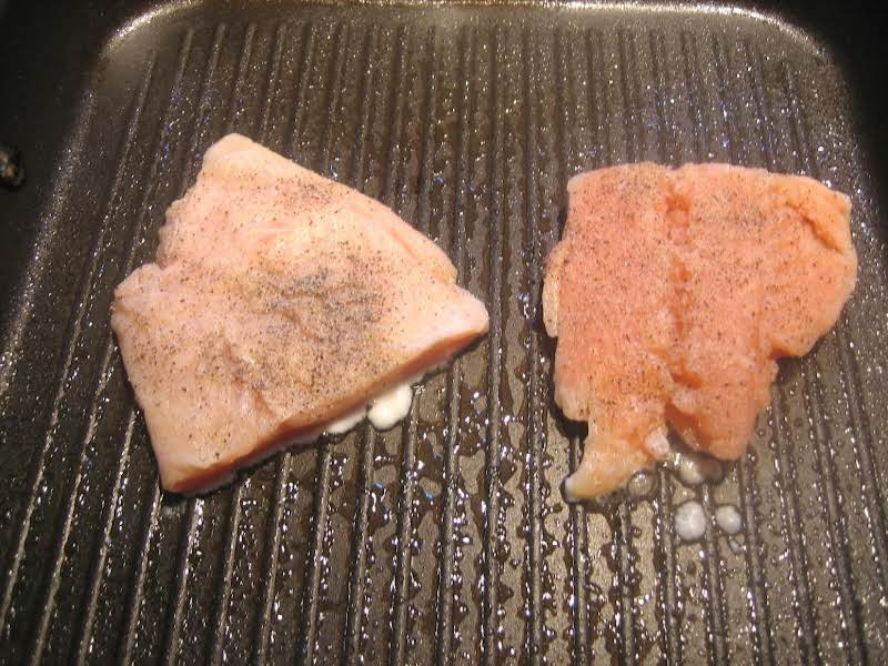 Grilled Salmon W/ Key Lime Butter