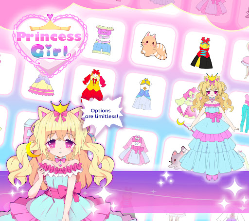 Screenshot Princess Girl Dress up doll