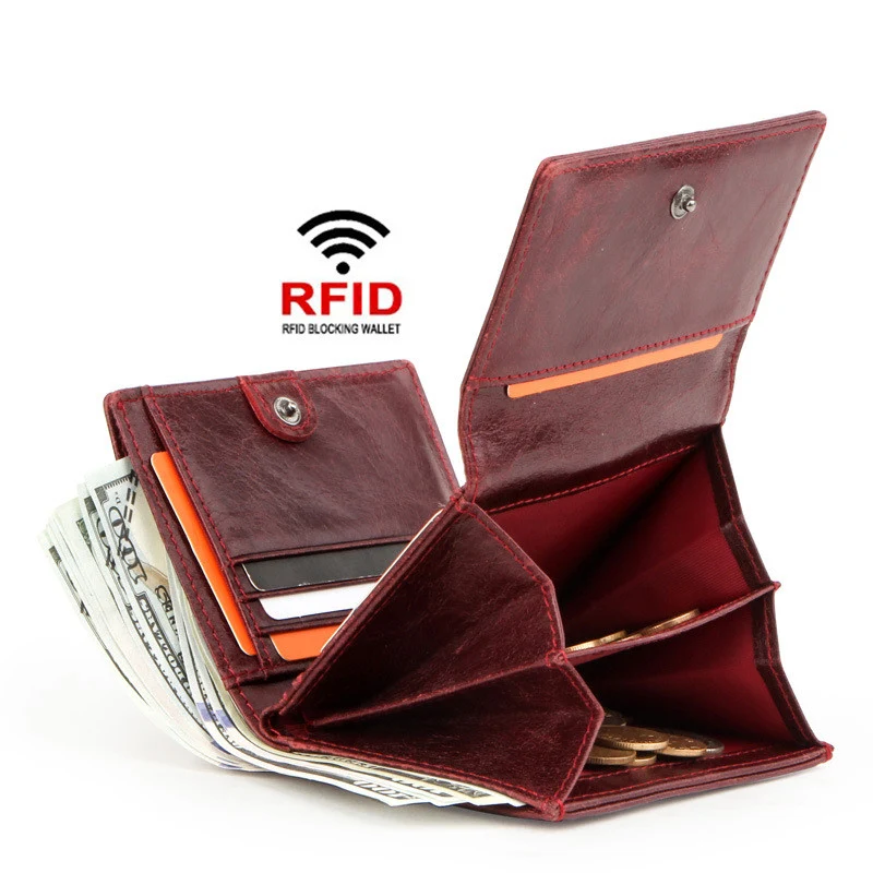 Title 1, Randy RFID kožni mali Bifold novčanik, sigurna ...