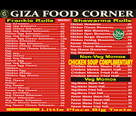 Giza Food Corner menu 2