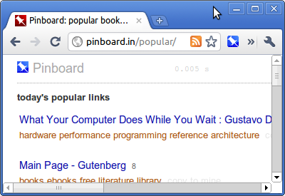 Pinboard.in 'Save a Bookmark' button