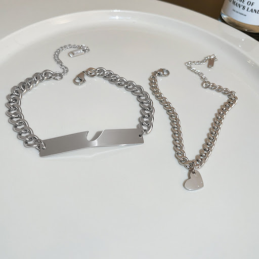 Title 5, Titanium Steel Love Bracelets for Men and Women...