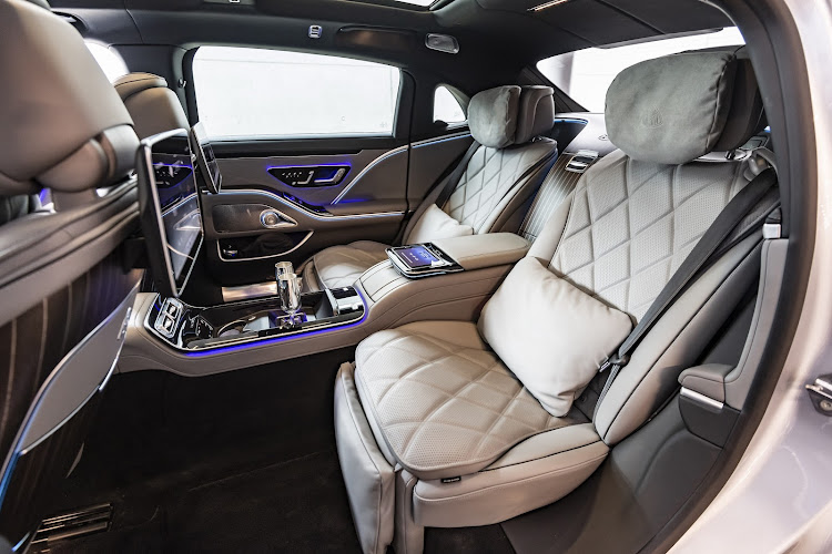 The lap of luxury: Rear comfort can be further boosted with seats that offer various massage programmes including a calf massage, and neck/shoulder heating.