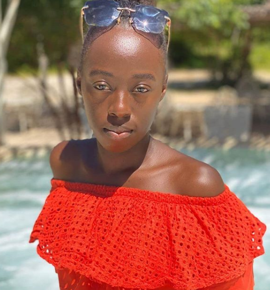 Akothee's daughter, Vesha Okello