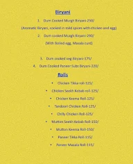 Biryani & Rolls menu 2