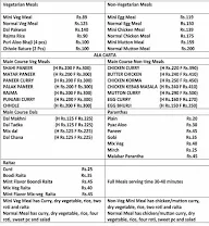 Sunita's Deluxe Tiffin Service menu 2