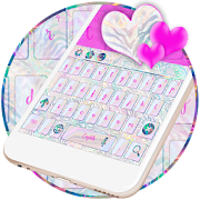 Holographic Rainbow Zebra Keyboard Theme 10001004 Icon