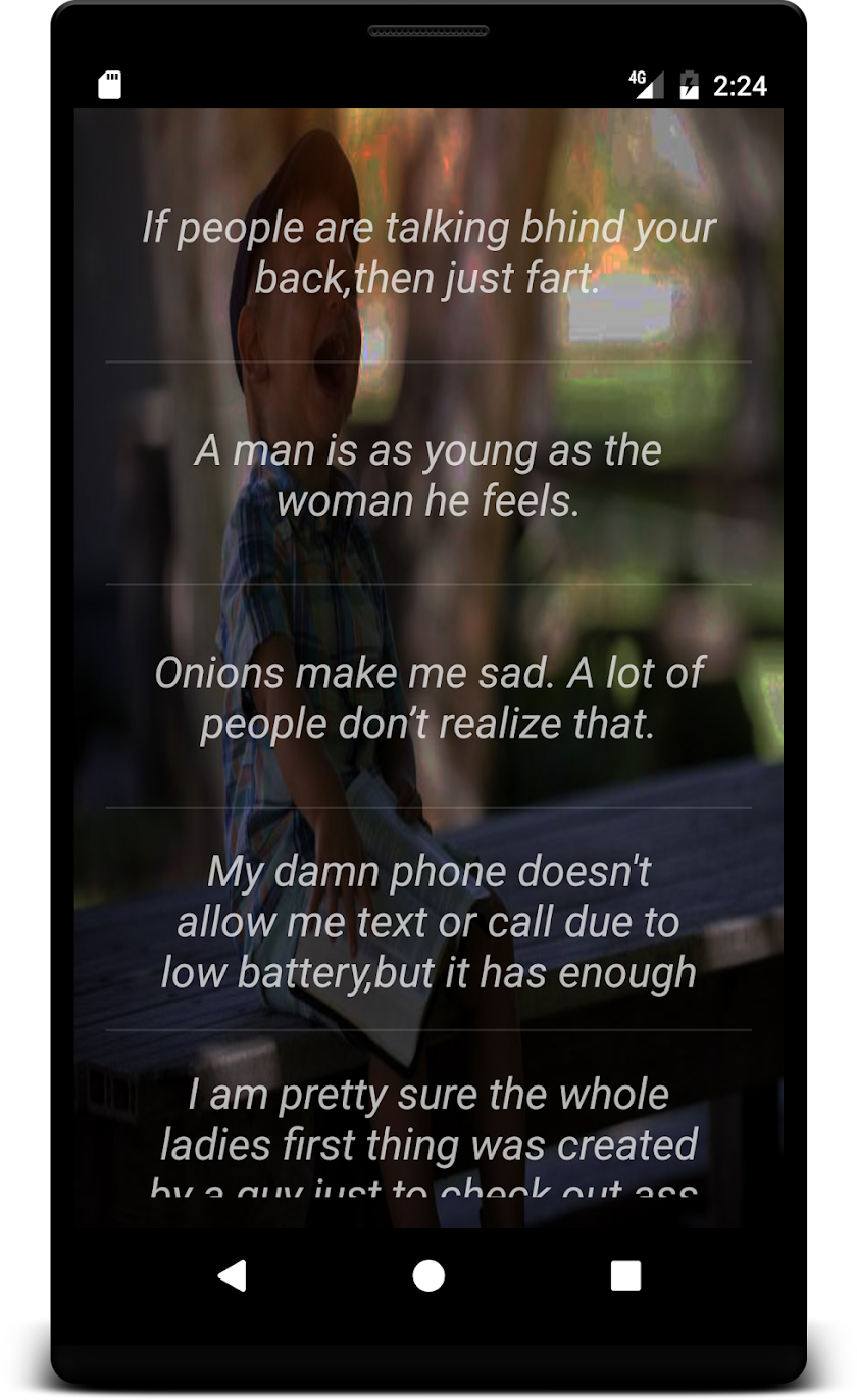 Quotes &amp; Status Screen 3