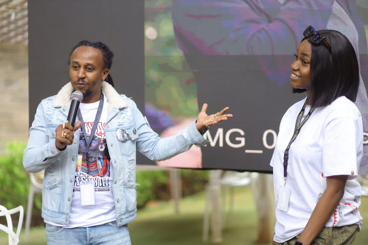 Speaker during the Google two-day Residency Programme in Nairobi to celebrate and upskill young African creatives who identify as Alternative or Non-Mainstream on June 27, 2022.