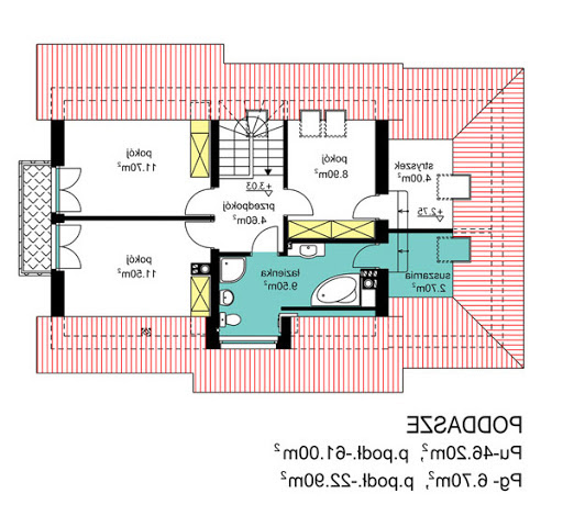 BW-36 wariant 8 - Rzut poddasza