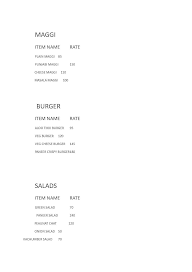 The Spice Delight menu 2