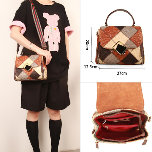 Title 1, Womens Large Capacity Genuine Leather Multifun...
