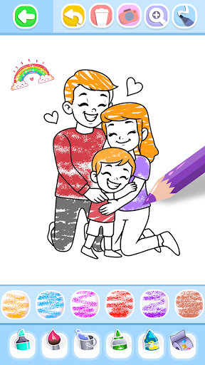 Screenshot Family Love Coloring Book