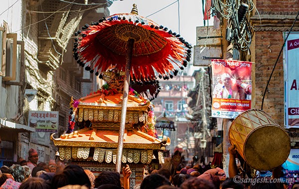 Celebration continues at Thimi on second day of Bisket Jatra 