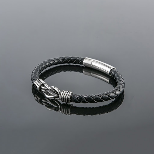 Title 2, Fashion Personality Leather Mens Bracelet Jewe...
