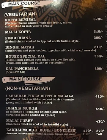 Food Mafia menu 