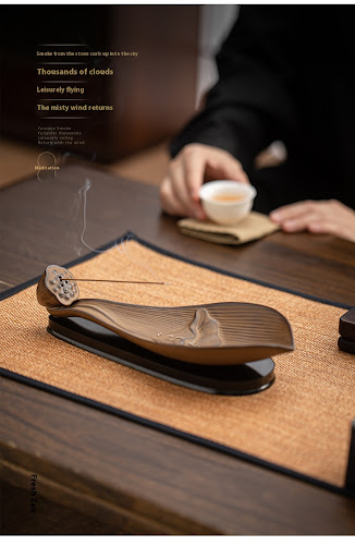Title 2, Lotus Boat Fragrance Ceramic Aromatherapy Home ...